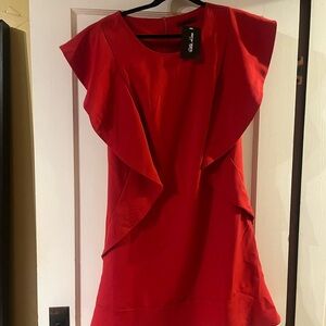 Chic Red Mini Dress